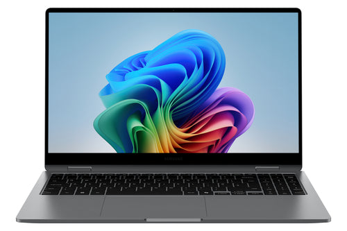 Portátil Samsung GALAXY BOOK5 360 Intel Core Ultra 5-120U 16 GB 512 GB SSD 15" Windows 11 Pro Táctil NP754QHA-KA1ES vista frontal