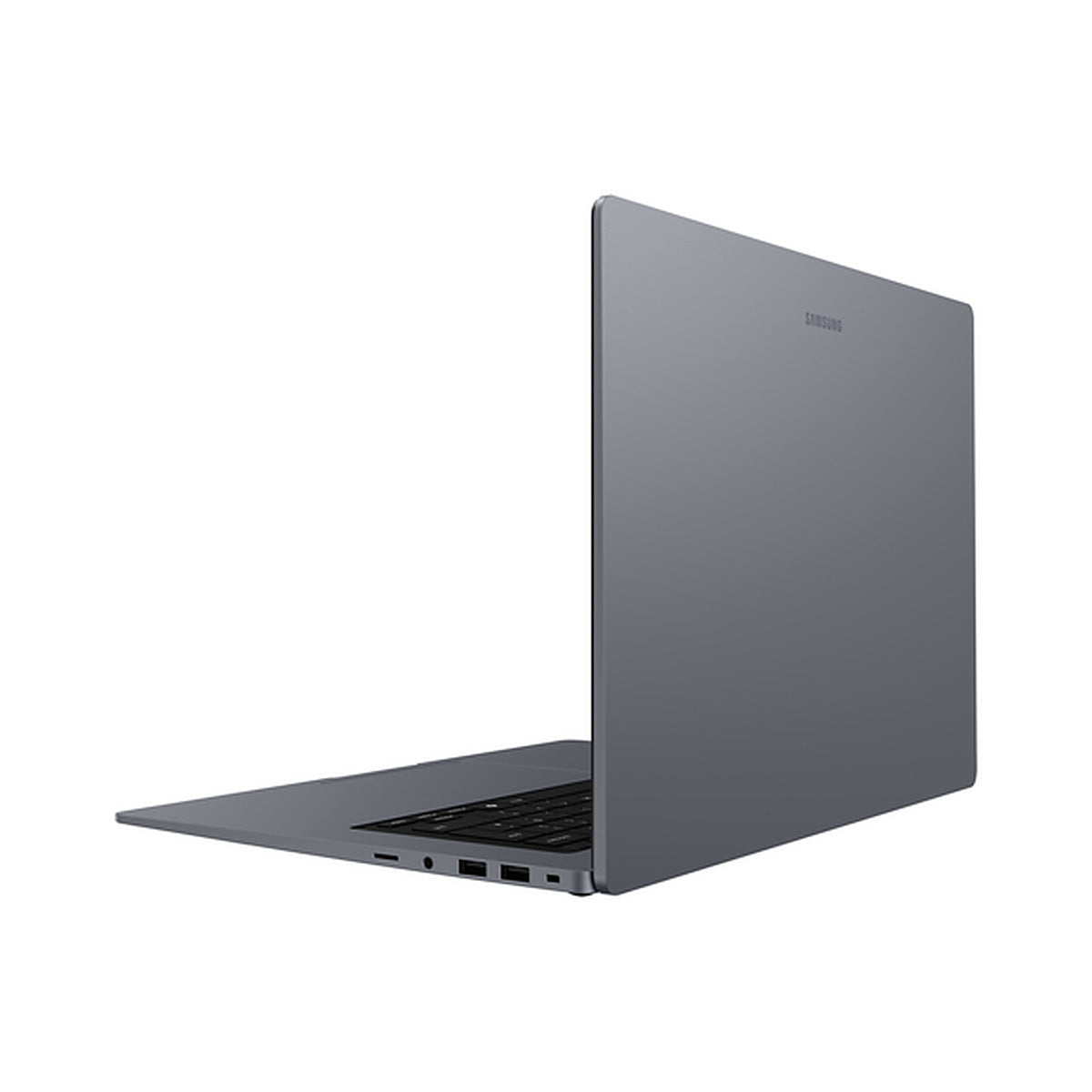Portatil Samsung Galaxy Book6 Enterprise Edition 16 pulgadas vista trasera lateral