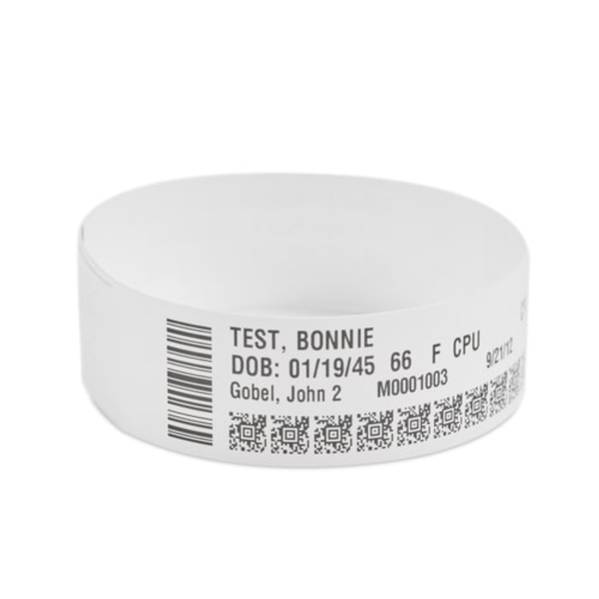 Pulseras de identificación Zebra 25,4 × 279,4 mm Amarillo 1 unidad 10006995-7K