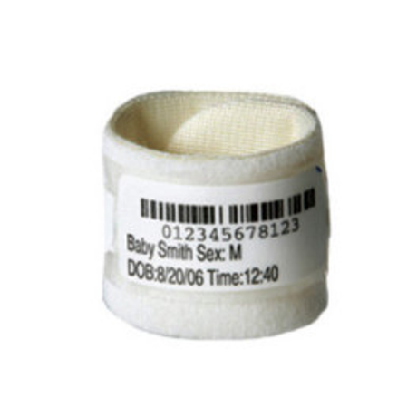 Pulseras de identificación Zebra ComfyCuff Blanco 100 unidades LB2-BABY-P