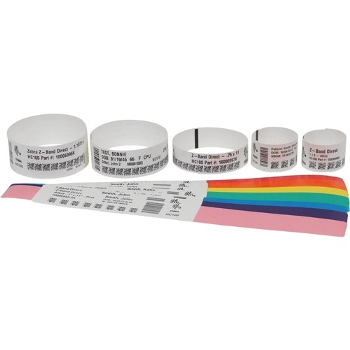 Pulseras de identificación Zebra Z-Band 6 unidades 10037679
