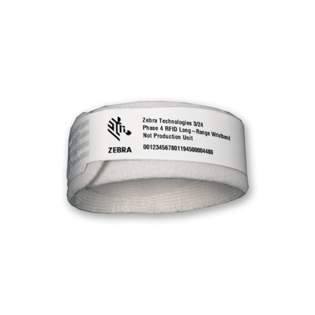 Pulseras de identificación Zebra 25,4 × 279,4 mm Blanco ZIPRD3018584