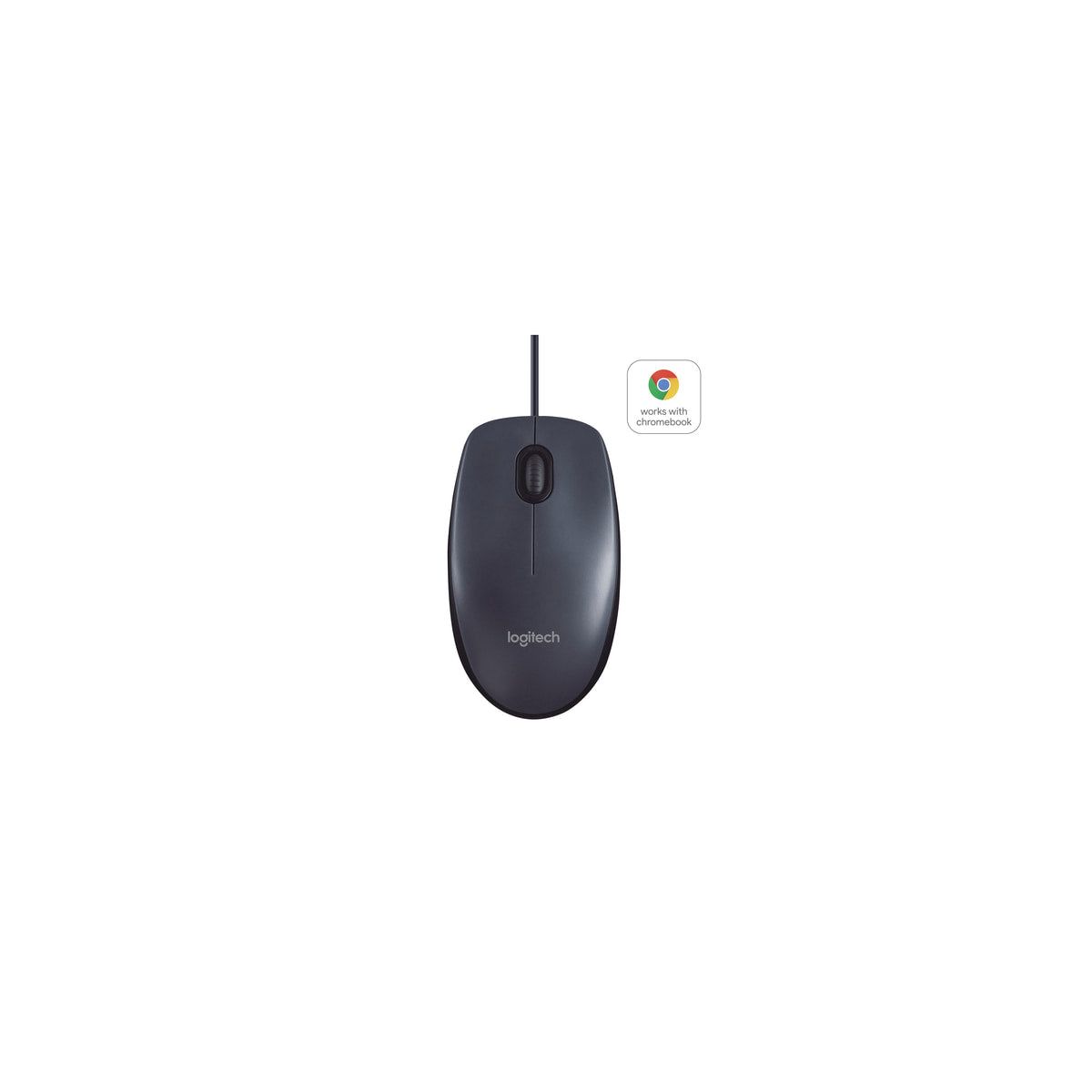 Ratón Logitech B100 Business USB negro, vista principal