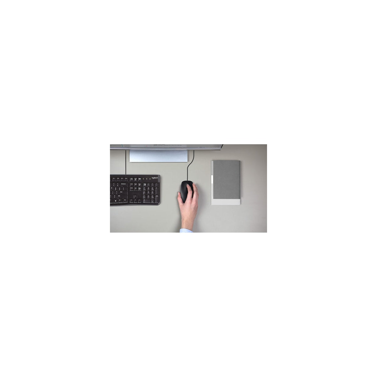 Ratón Logitech B110 Silent USB negro, vista 8