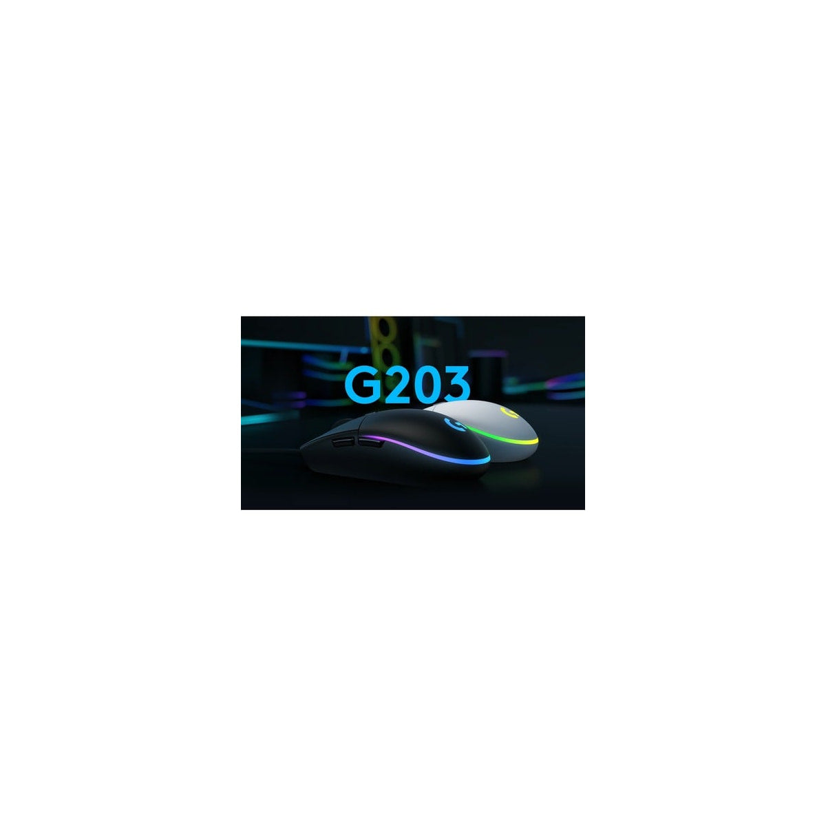 Ratón Logitech G203 LIGHTSYNC USB blanco, vista 6