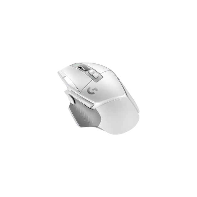 Ratón Logitech G502 X inalámbrico blanco, vista principal