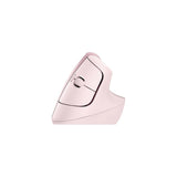 Ratón Logitech Lift para diestros inalámbrico rosa, vista 4
