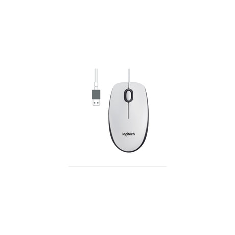 Ratón Logitech M100 blanco, vista 3