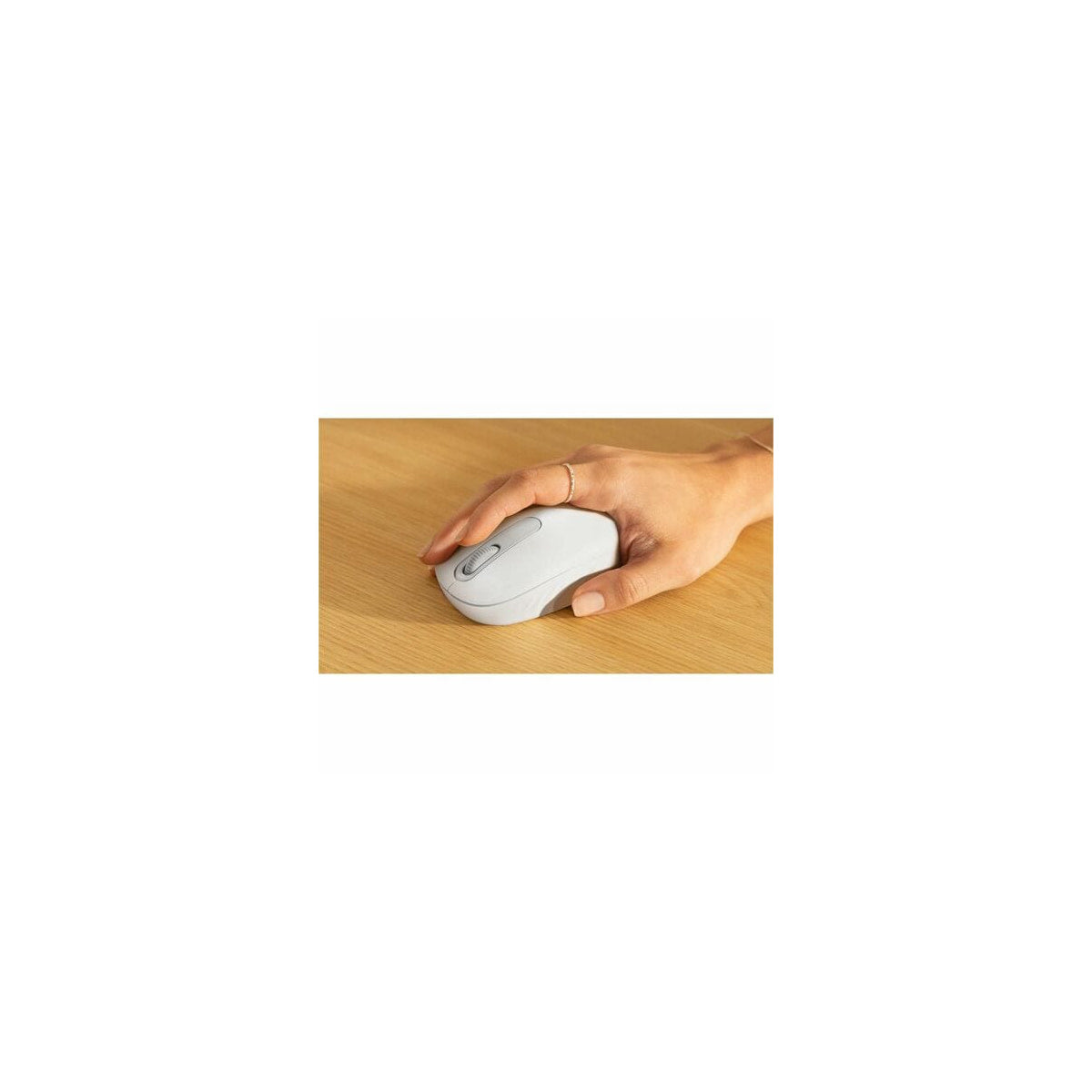Ratón Logitech M196 inalámbrico blanco roto, vista 11