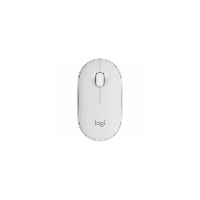 Ratón Logitech M350S inalámbrico blanco, vista principal