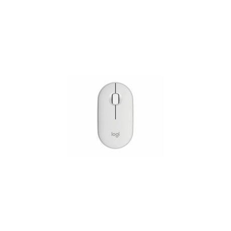 Ratón Logitech M350S inalámbrico blanco, vista 2