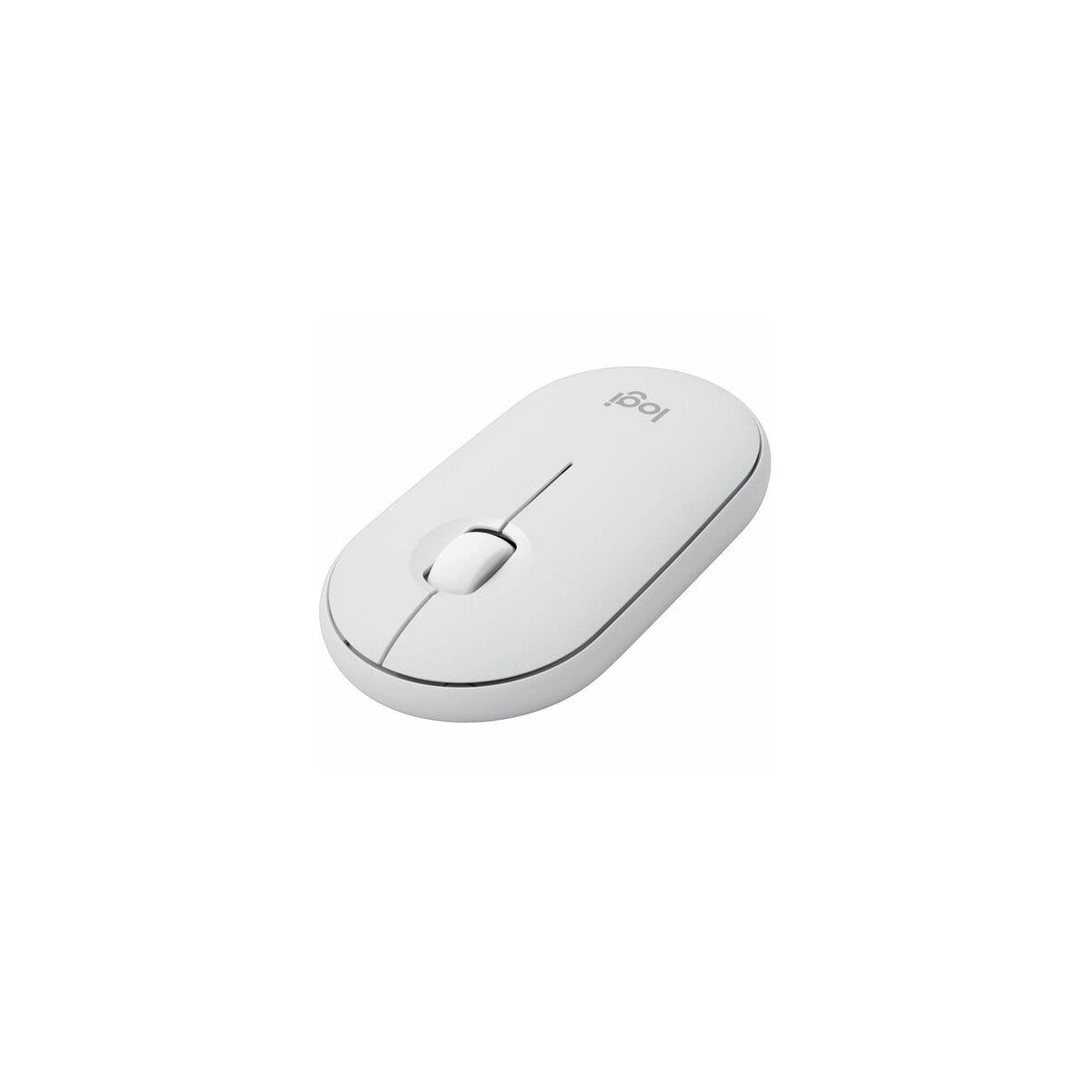 Ratón Logitech M350S inalámbrico blanco, vista 3