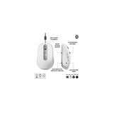 Ratón Logitech MX Anywhere 3S inalámbrico gris, vista 3