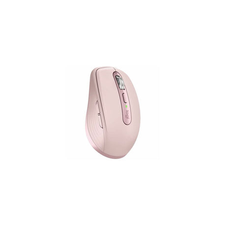 Ratón Logitech MX Anywhere 3S inalámbrico rosa, vista 3