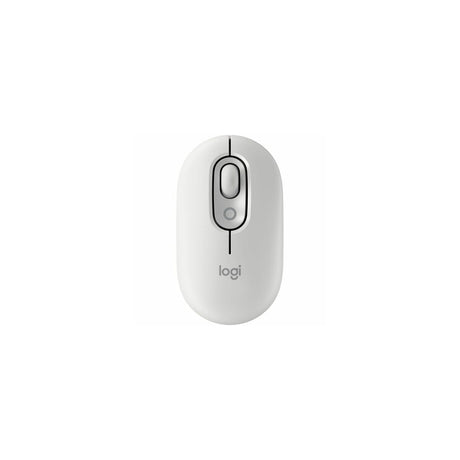 Ratón Logitech POP Mouse inalámbrico blanco roto, vista 3