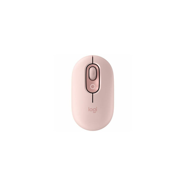 Ratón Logitech POP Mouse inalámbrico rosa, vista principal
