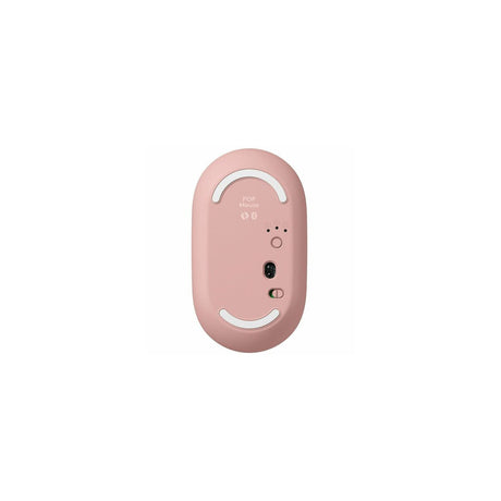 Ratón Logitech POP Mouse inalámbrico rosa, vista 3