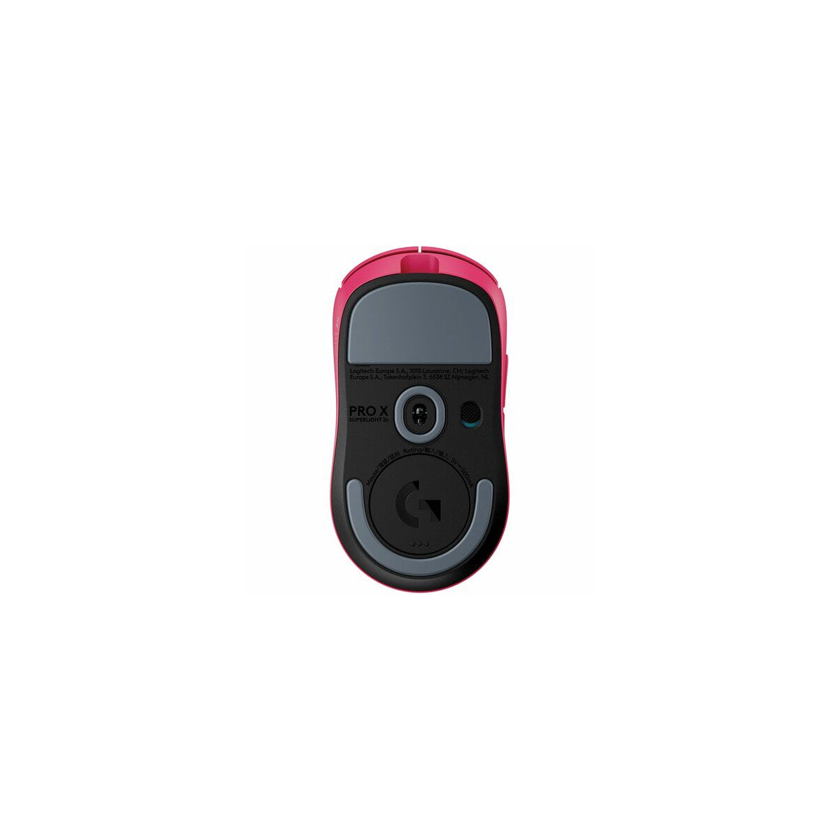 Ratón Logitech PRO X SUPERLIGHT 2c inalámbrico rosa, vista 6