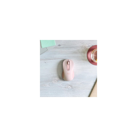 Ratón Logitech Signature M650 L para diestros talla L inalámbrico rosa, vista 6