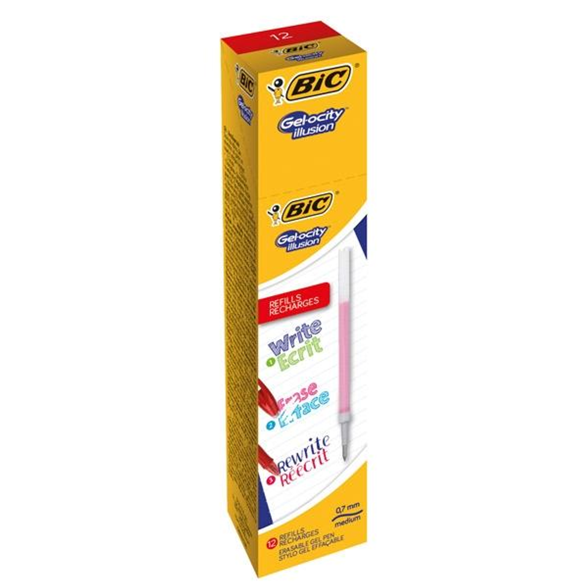 Recambio BIC Gel-ocity Ilusion Rojo