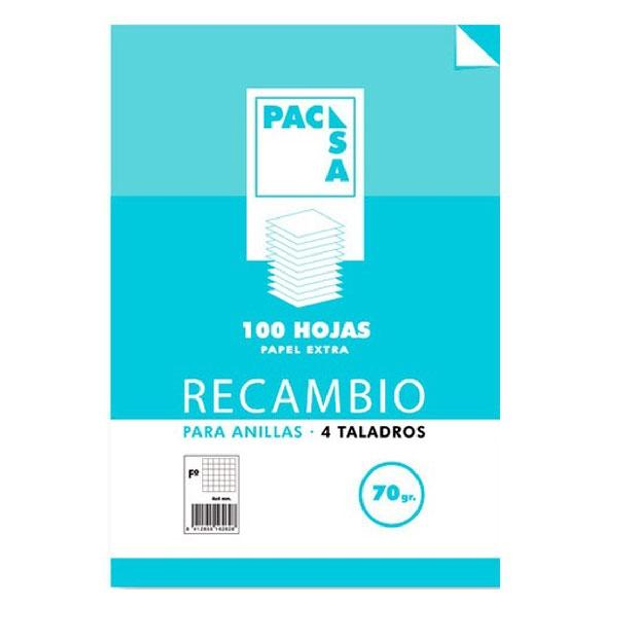 Recambio Pacsa 4 Taladros 100h 70g Cuadrícula 4x4 Folio