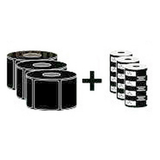 Ribbon de transferencia térmica Zebra 10,2 × 7,6 cm Blanco ZIPSHIPKIT1