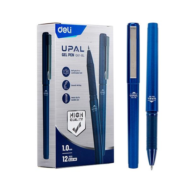 Roller Deli Gel Upal Punta 1mm Azul