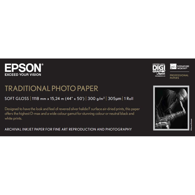 Rollo Papel fotográfico Epson 44" 15 m 300 g/m²