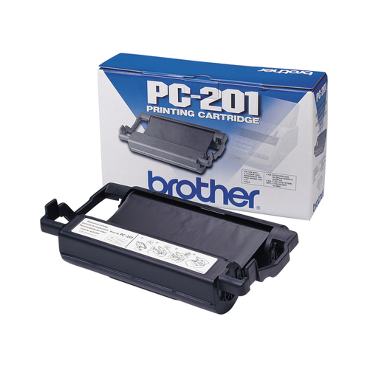 Rollo de transferencia fax Brother PC201 Original Negro - vista 3