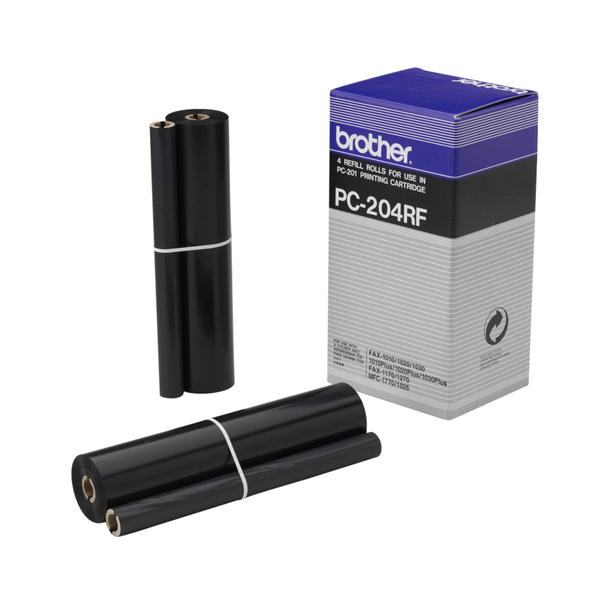 Rollo de transferencia fax Brother PC204RF Original Negro