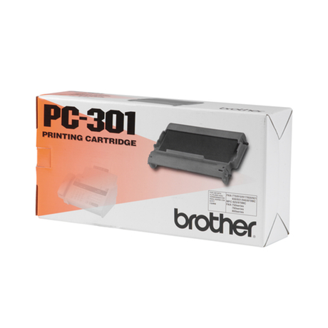Rollo de transferencia fax Brother PC301 Original Negro - vista 2