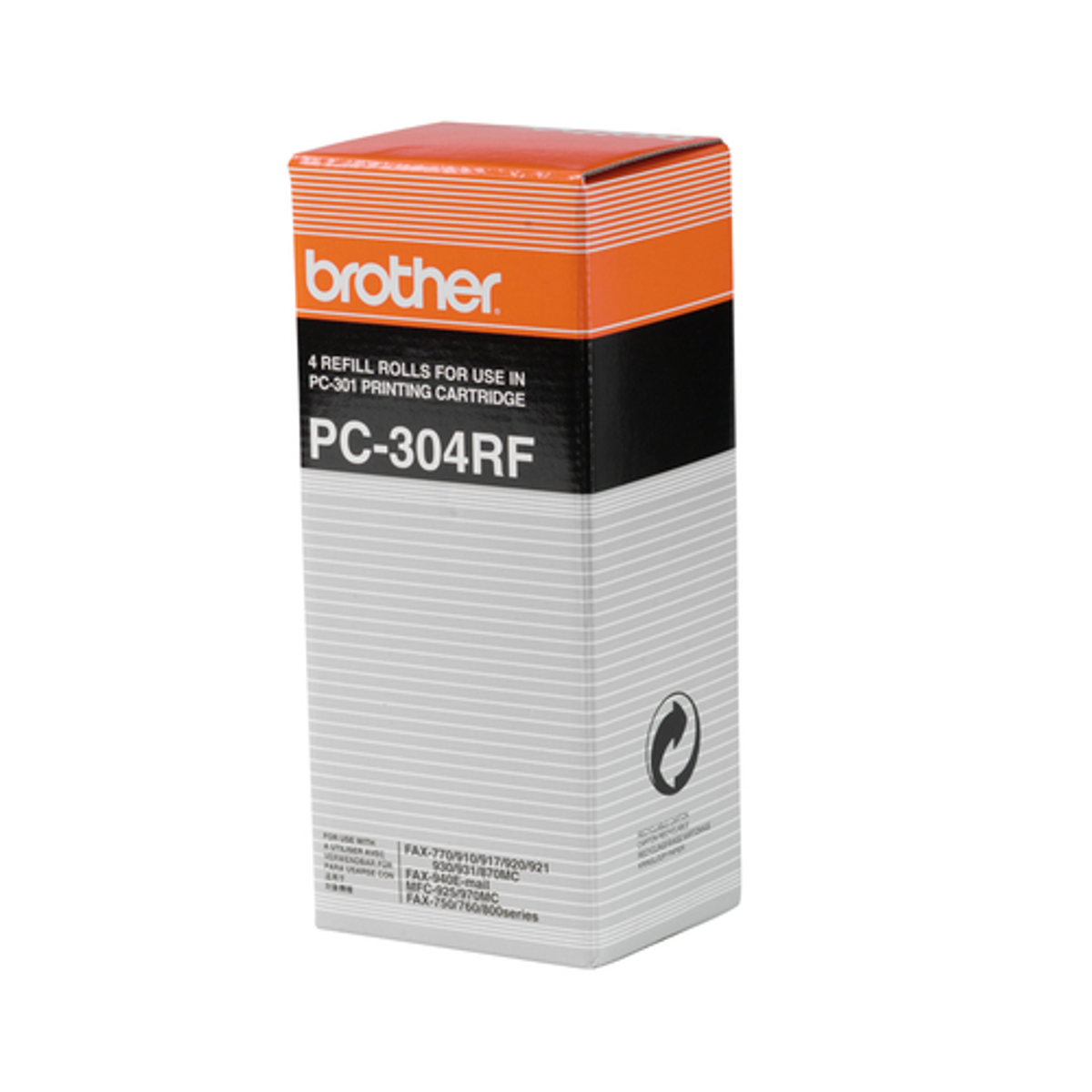 Rollo de transferencia fax Brother PC304RF Original Negro - vista 3