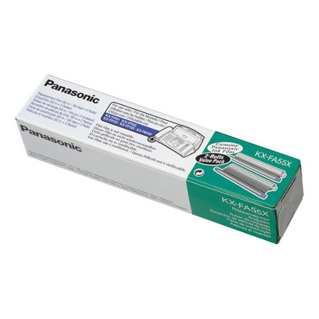 Rollo de transferencia fax Panasonic KX-FA55X Original Negro