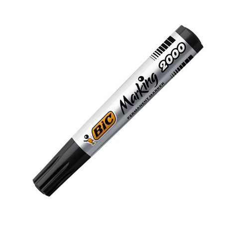 Rotulador BIC Marcador Permanente Marking 2000 Punta Conica Trazo 1,7mm Negro