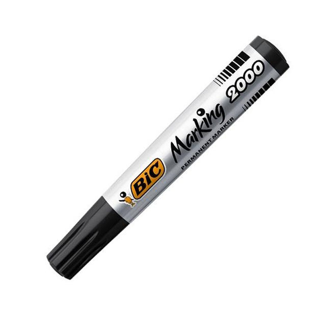 Rotulador BIC Marcador Permanente Marking 2000 Punta Conica Trazo 1,7mm Negro