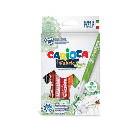 Rotulador Carioca C.10 Rotuladores Textiles Fabric Liner Colores Surtidos