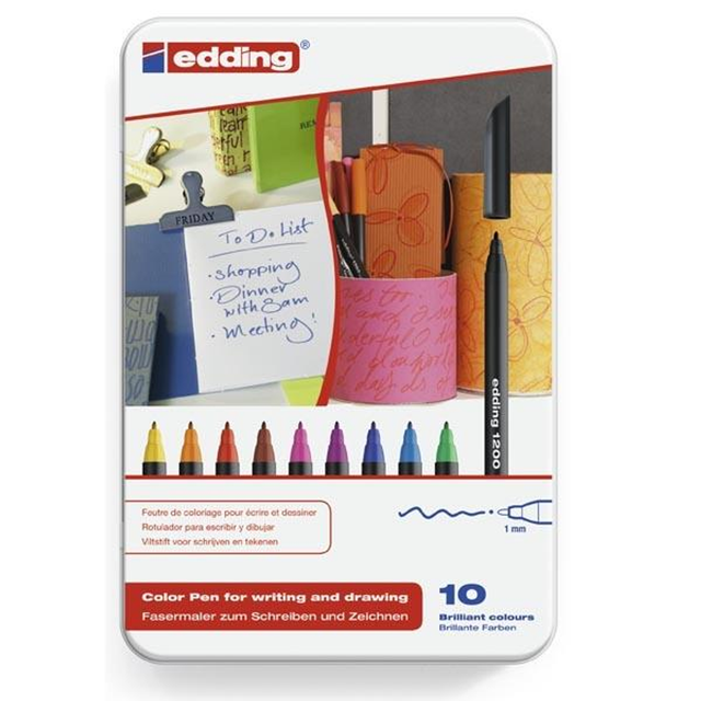 Rotulador Edding C.10 Rotuladores 1200 Trazo 1mm Surtidos