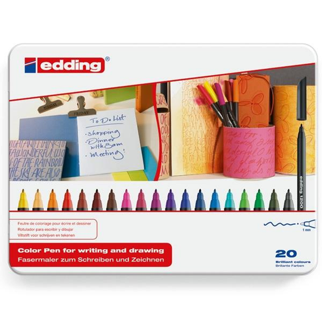 Rotulador Edding C.20 Rotuladores 1200 Trazo 1mm Surtidos