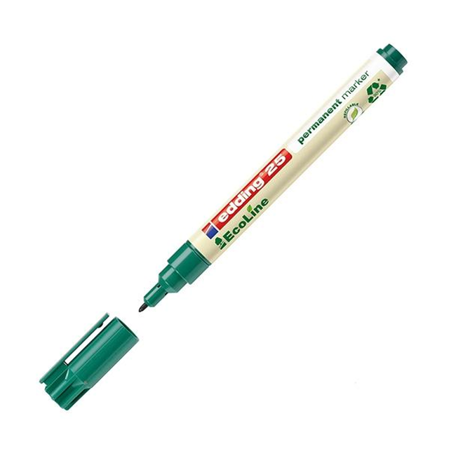 Rotulador Edding Marcador Permanente Ecoline 25 Punta Conica 1mm Verde