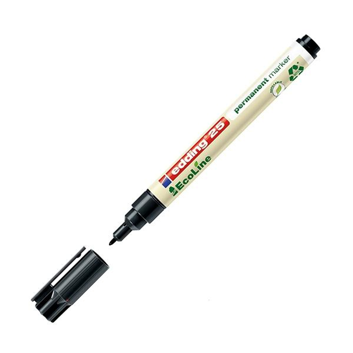Rotulador Edding Marcador Permanente Ecoline 25 Punta Conica 1mm Negro
