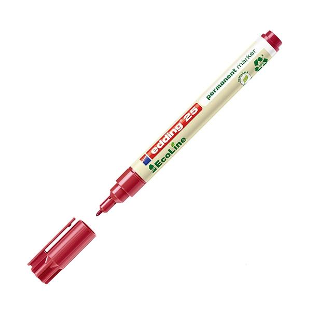 Rotulador Edding Marcador Permanente Ecoline 25 Punta Conica 1mm Rojo