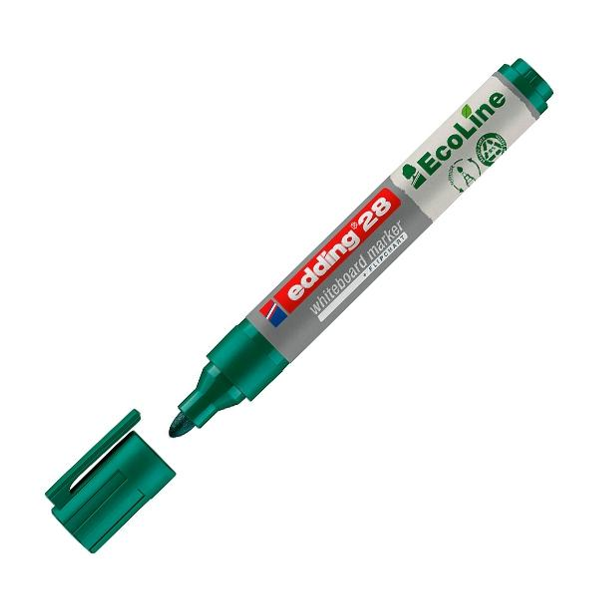 Rotulador Edding Marcador para Pizarra Blanca Ecoline 28 Punta Redonda 1,5-3mm Verde