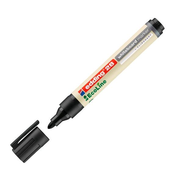 Rotulador Edding Marcador para Pizarra Blanca Ecoline 28 Punta Redonda 1,5-3mm Negro