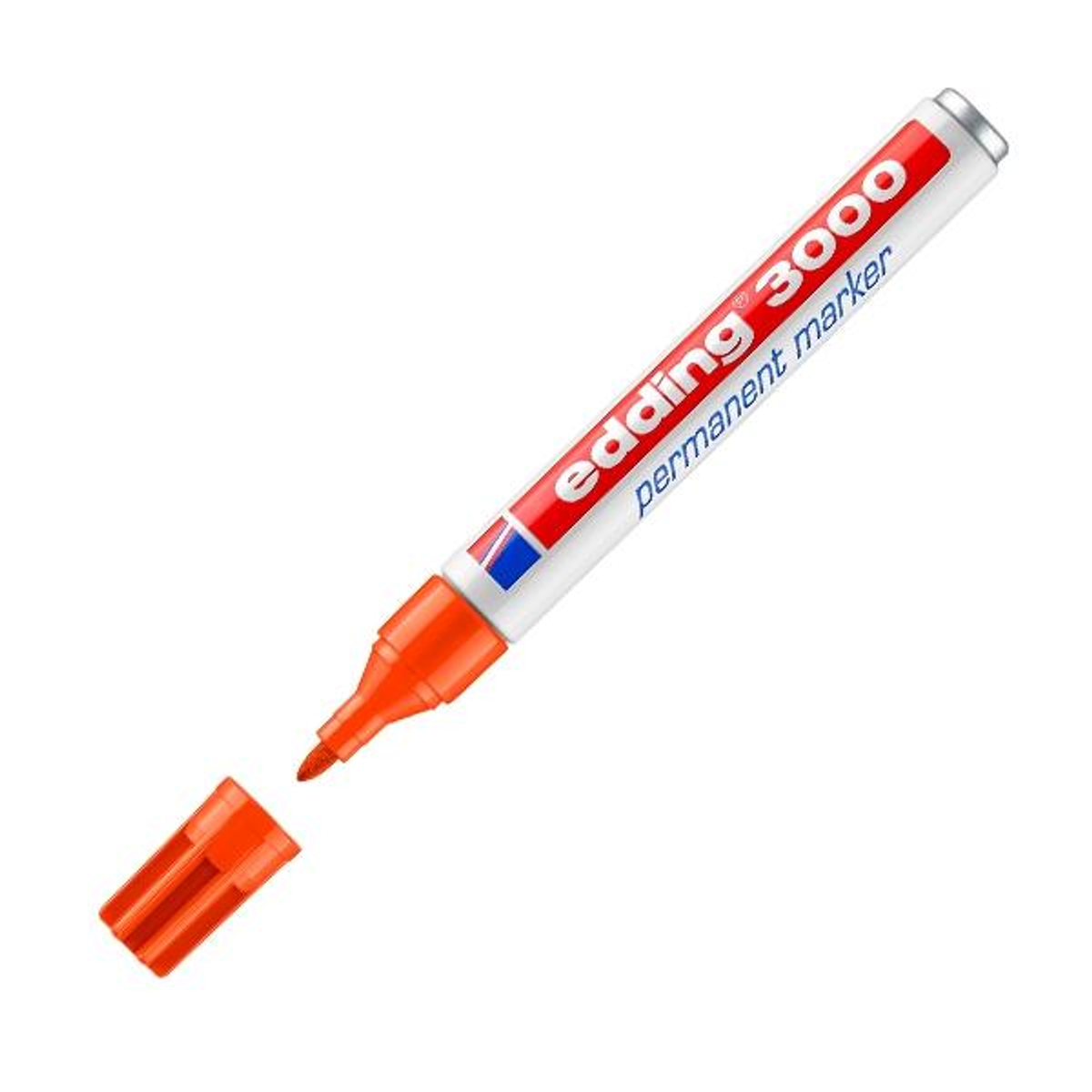 Rotulador Edding Marcador Permanente 3000 Punta Conica Trazo 3mm Naranja