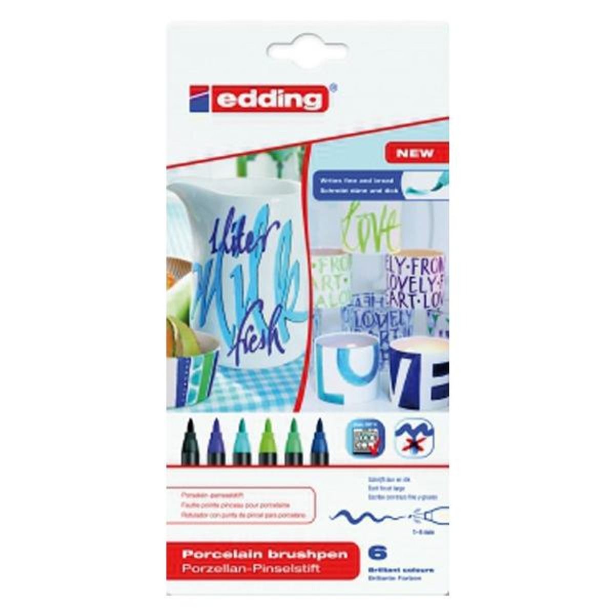 Rotulador Edding BL.6 Rotuladores para Porcelana Colores Calidos