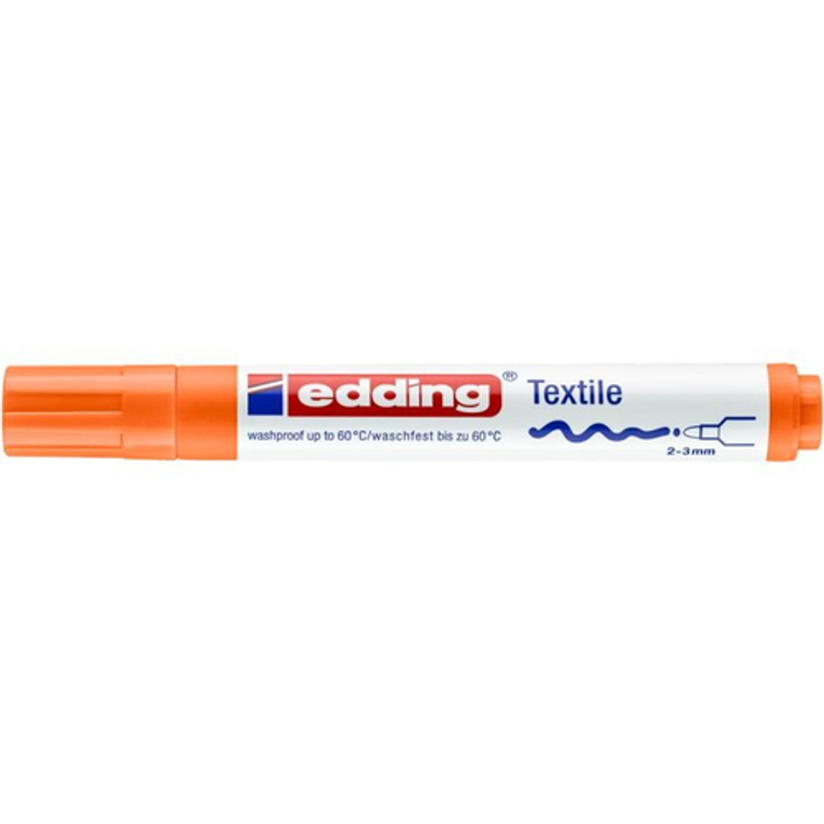Rotulador Edding Marcador Permanente Especial Tela 4500 Punta Conica Trazo 3mm Naranja - vista 2
