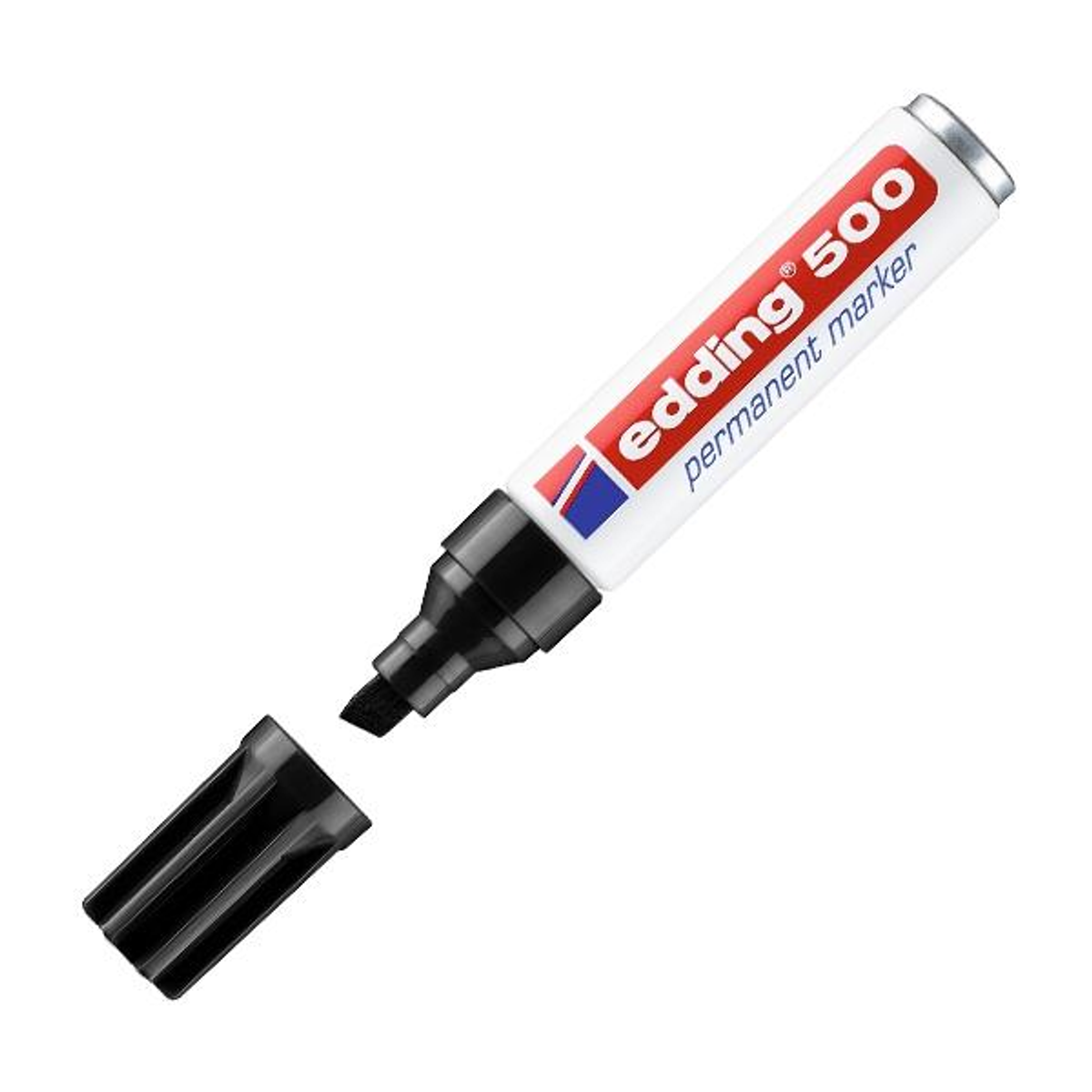 Rotulador Edding Marcador Permanente 500 Punta Biselada Trazo 2-7mm Negro