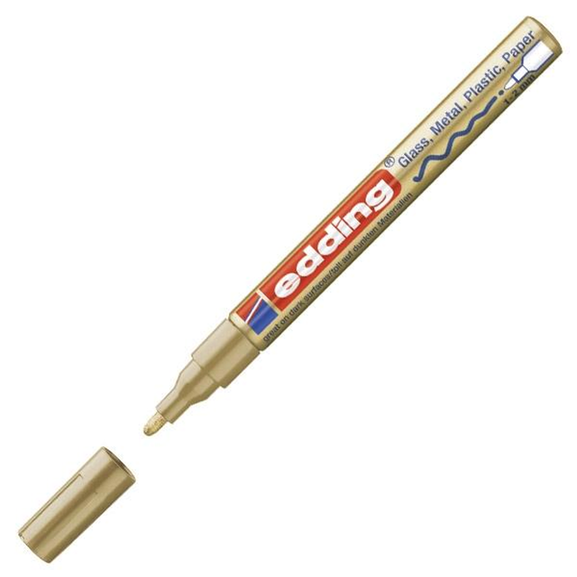 Rotulador Edding Marcador Permanente 751 Trazo 1-2mm Oro