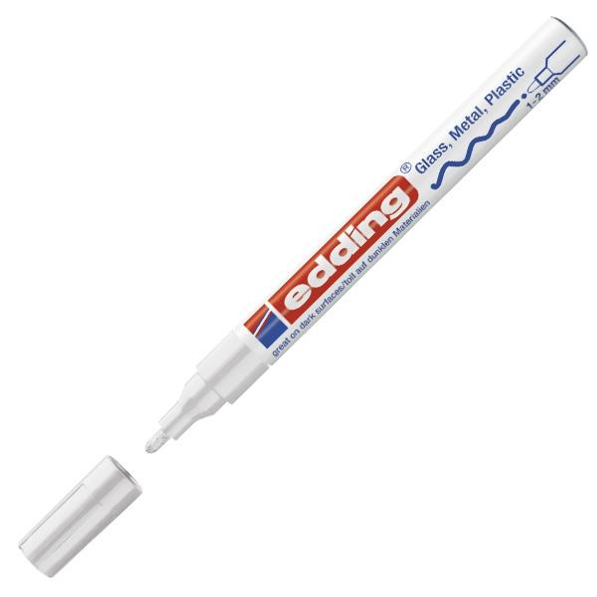 Rotulador Edding Marcador Permanente 751 Trazo 1-2mm Plata