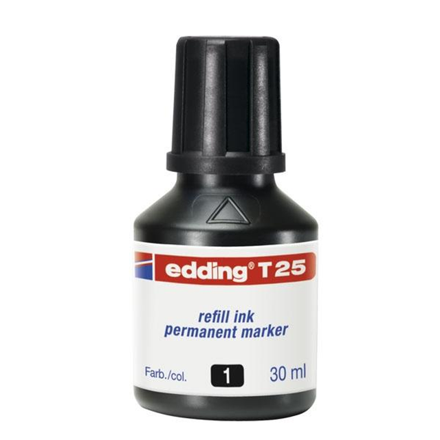 Rotulador Edding Tinta para T25 30ml Negro